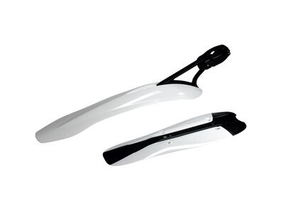 CYCRAGUARD Twin Pack Mudguards  White  click to zoom image